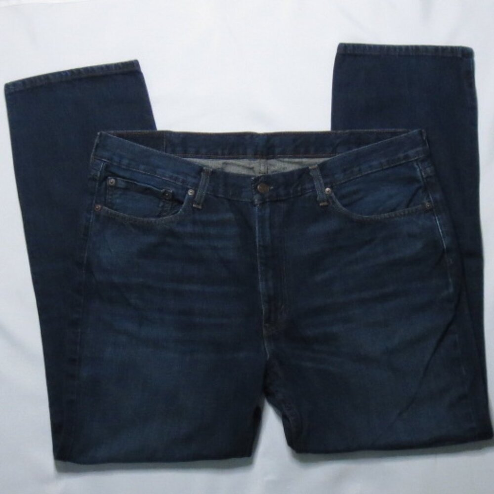 LEVI’S mens PANTS denim DARK BLUE jeans 514 straight DARK WASH size 38/39x30